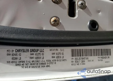 2011 Dodge Challenger R/T из США, поврежденный, VIN 2B3CJ5DT0BH571001